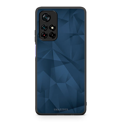 39 - Xiaomi Poco M4 Pro 5G Blue Abstract Geometric case, cover, bumper