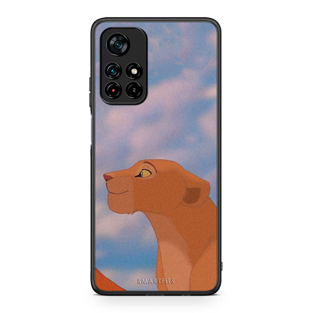 Xiaomi Poco M4 Pro 5G Lion Love 2 Θήκη Αγίου Βαλεντίνου από τη Smartfits με σχέδιο στο πίσω μέρος και μαύρο περίβλημα | Smartphone case with colorful back and black bezels by Smartfits