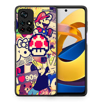 Thumbnail for Θήκη Xiaomi Poco M4 Pro 5G Love The 90s από τη Smartfits με σχέδιο στο πίσω μέρος και μαύρο περίβλημα | Xiaomi Poco M4 Pro 5G Love The 90s case with colorful back and black bezels