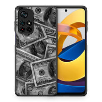 Thumbnail for Θήκη Xiaomi Poco M4 Pro 5G Money Dollars από τη Smartfits με σχέδιο στο πίσω μέρος και μαύρο περίβλημα | Xiaomi Poco M4 Pro 5G Money Dollars case with colorful back and black bezels