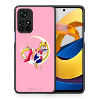 Thumbnail for Θήκη Xiaomi Poco M4 Pro 5G Moon Girl από τη Smartfits με σχέδιο στο πίσω μέρος και μαύρο περίβλημα | Xiaomi Poco M4 Pro 5G Moon Girl case with colorful back and black bezels