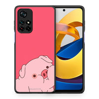 Thumbnail for Θήκη Αγίου Βαλεντίνου Xiaomi Poco M4 Pro 5G Pig Love 1 από τη Smartfits με σχέδιο στο πίσω μέρος και μαύρο περίβλημα | Xiaomi Poco M4 Pro 5G Pig Love 1 case with colorful back and black bezels