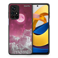 Thumbnail for Θήκη Xiaomi Poco M4 Pro 5G Pink Moon από τη Smartfits με σχέδιο στο πίσω μέρος και μαύρο περίβλημα | Xiaomi Poco M4 Pro 5G Pink Moon case with colorful back and black bezels