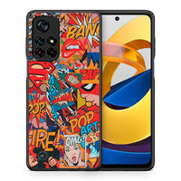 Thumbnail for Θήκη Xiaomi Poco M4 Pro 5G PopArt OMG από τη Smartfits με σχέδιο στο πίσω μέρος και μαύρο περίβλημα | Xiaomi Poco M4 Pro 5G PopArt OMG case with colorful back and black bezels