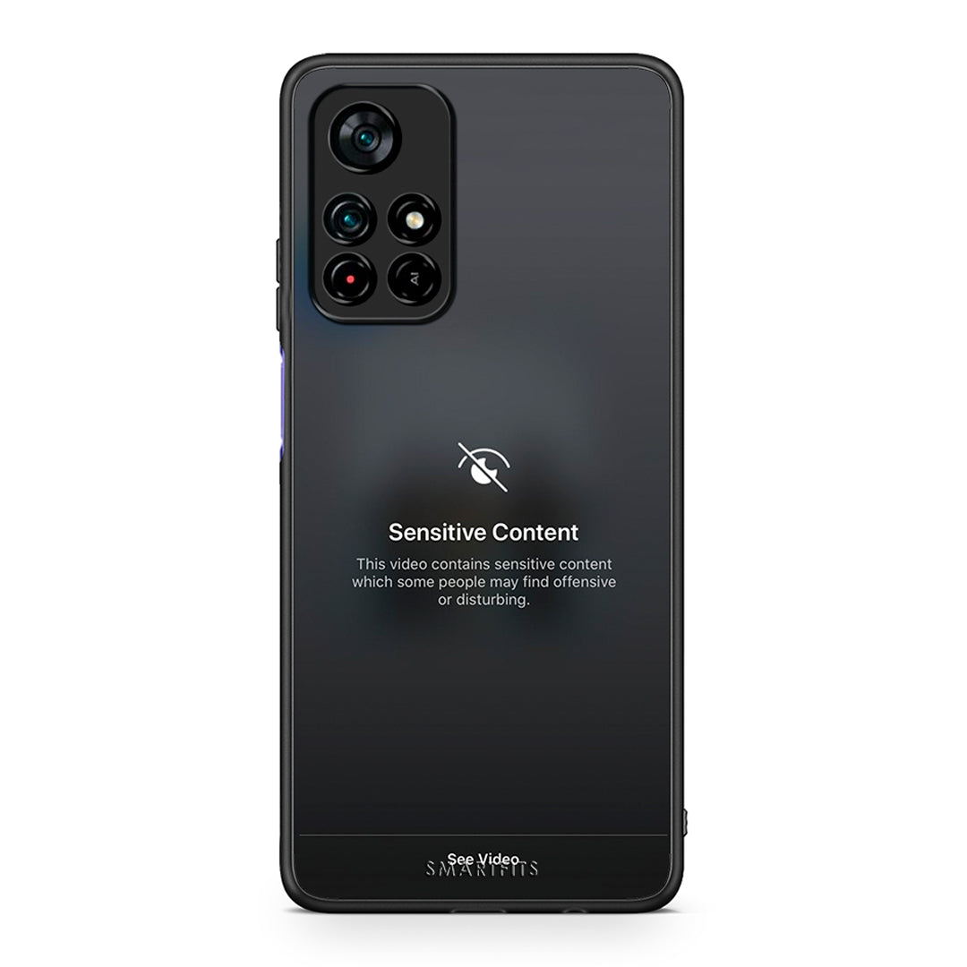 Xiaomi Poco M4 Pro 5G Sensitive Content θήκη από τη Smartfits με σχέδιο στο πίσω μέρος και μαύρο περίβλημα | Smartphone case with colorful back and black bezels by Smartfits