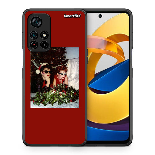 Θήκη Xiaomi Poco M4 Pro 5G Waiting For Xmas από τη Smartfits με σχέδιο στο πίσω μέρος και μαύρο περίβλημα | Xiaomi Poco M4 Pro 5G Waiting For Xmas case with colorful back and black bezels