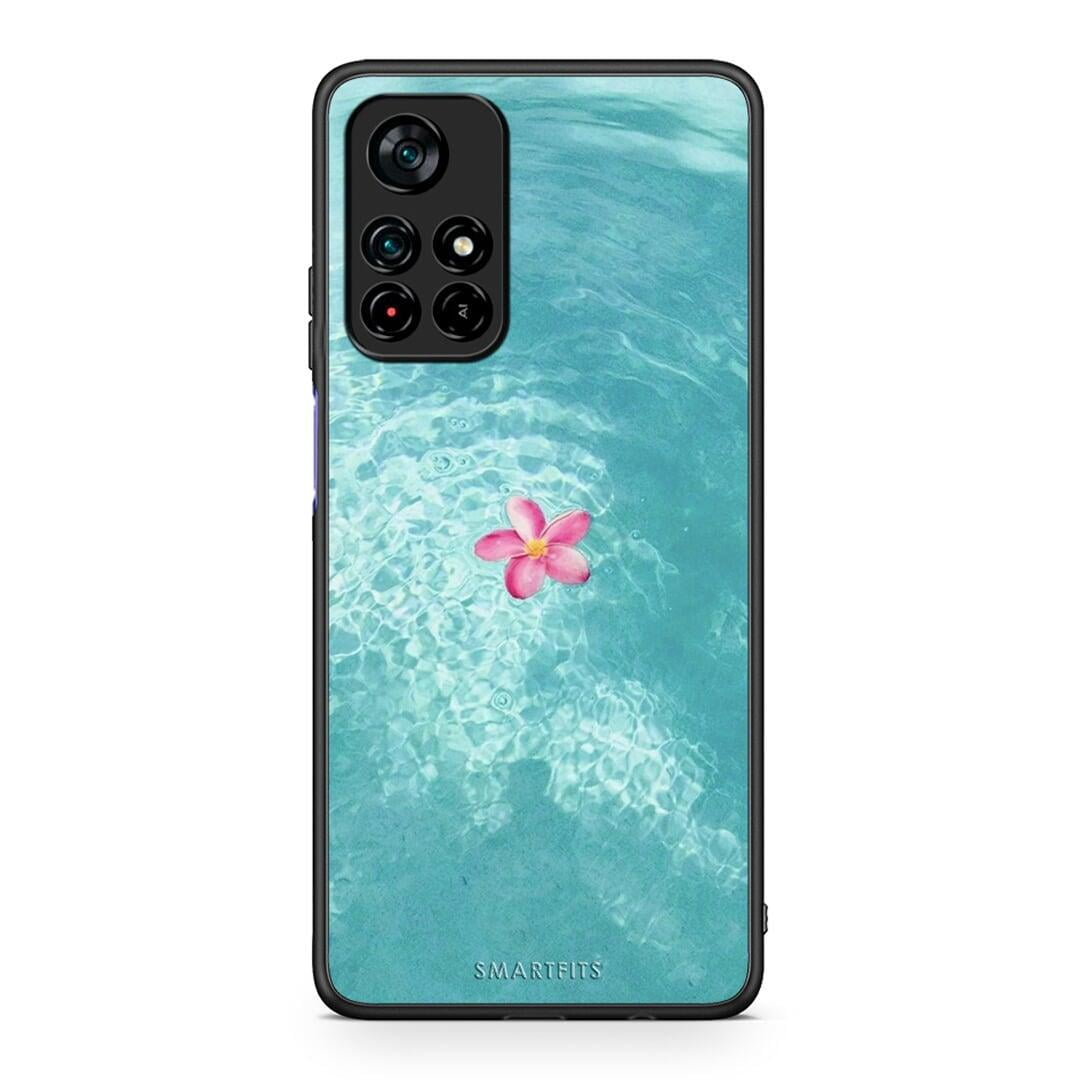 Xiaomi Poco M4 Pro 5G Water Flower Θήκη από τη Smartfits με σχέδιο στο πίσω μέρος και μαύρο περίβλημα | Smartphone case with colorful back and black bezels by Smartfits