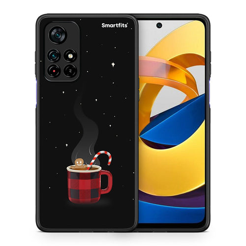 Θήκη Xiaomi Poco M4 Pro 5G Xmas Bathing από τη Smartfits με σχέδιο στο πίσω μέρος και μαύρο περίβλημα | Xiaomi Poco M4 Pro 5G Xmas Bathing case with colorful back and black bezels