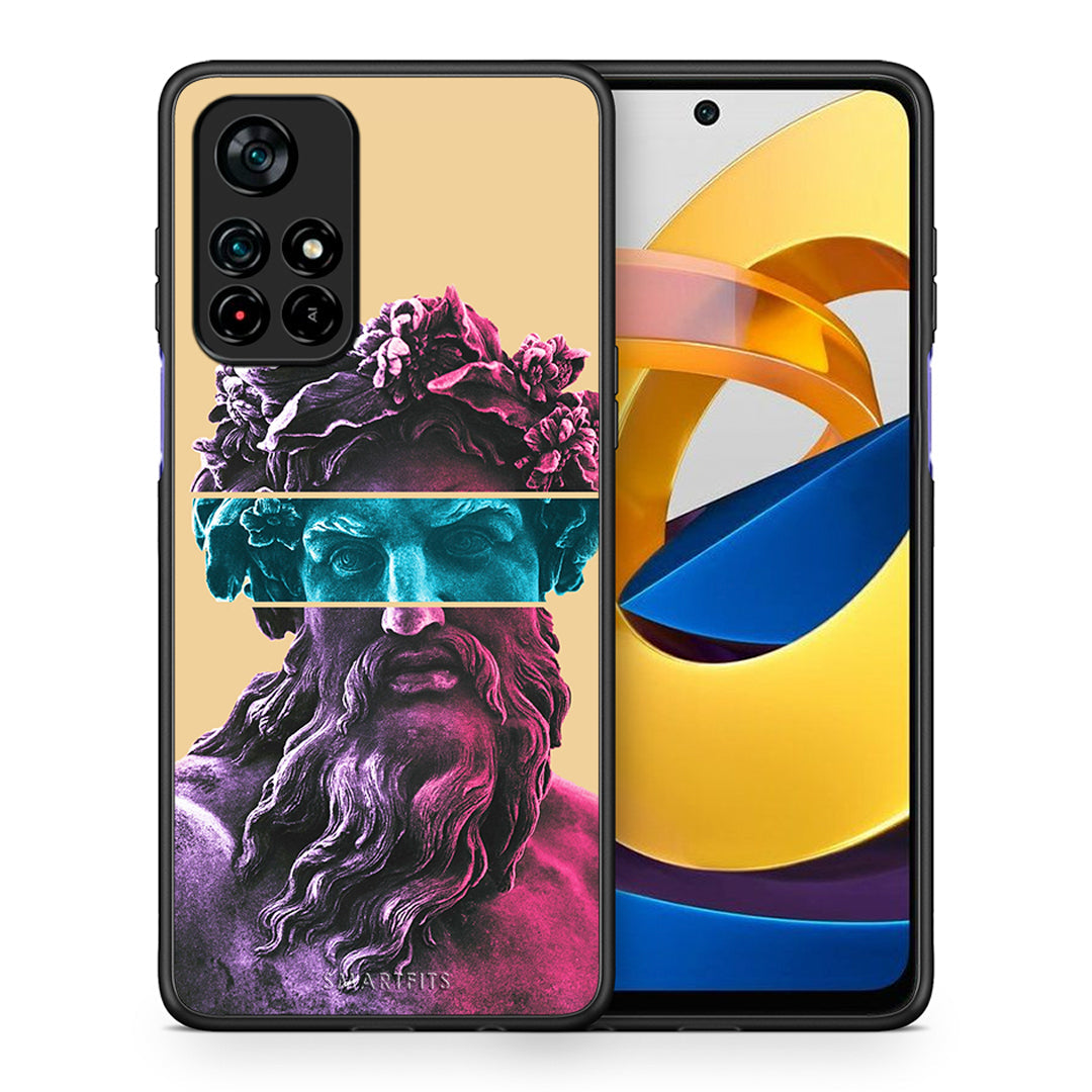 Θήκη Αγίου Βαλεντίνου Xiaomi Poco M4 Pro 5G Zeus Art από τη Smartfits με σχέδιο στο πίσω μέρος και μαύρο περίβλημα | Xiaomi Poco M4 Pro 5G Zeus Art case with colorful back and black bezels