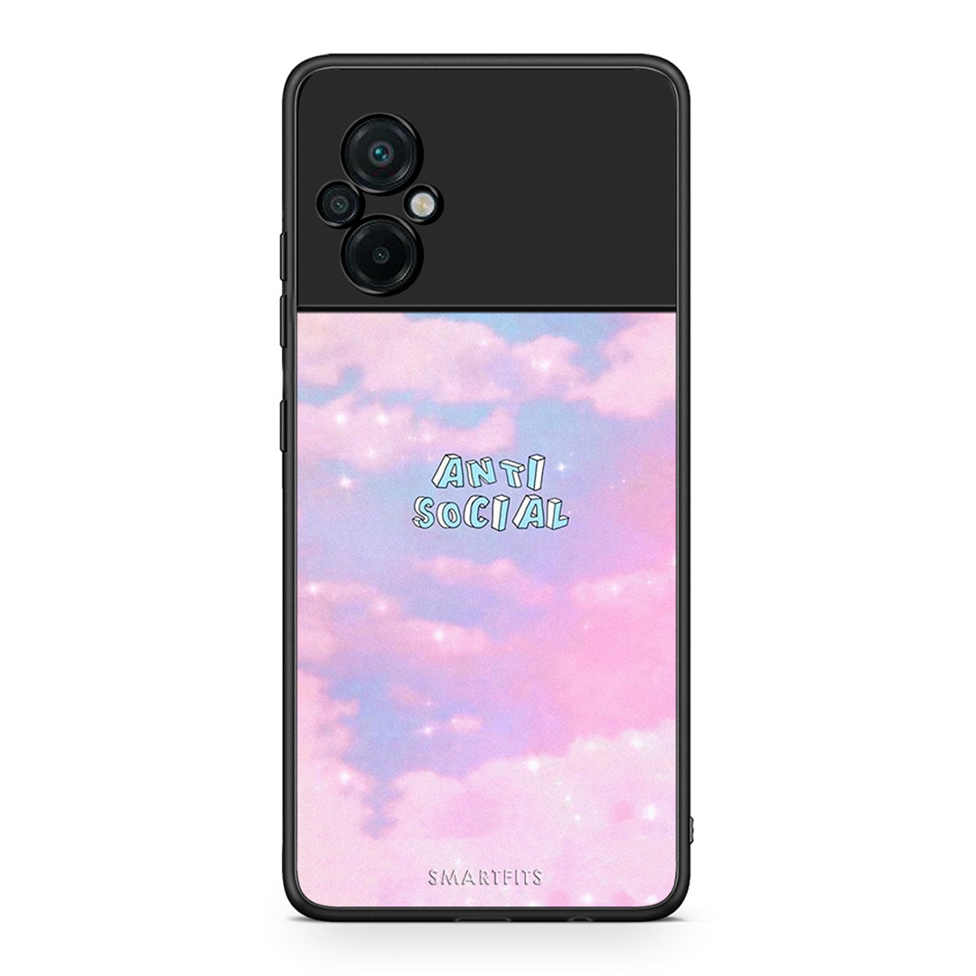 Xiaomi Poco M5 / Redmi Note 11E Anti Social Θήκη Αγίου Βαλεντίνου από τη Smartfits με σχέδιο στο πίσω μέρος και μαύρο περίβλημα | Smartphone case with colorful back and black bezels by Smartfits