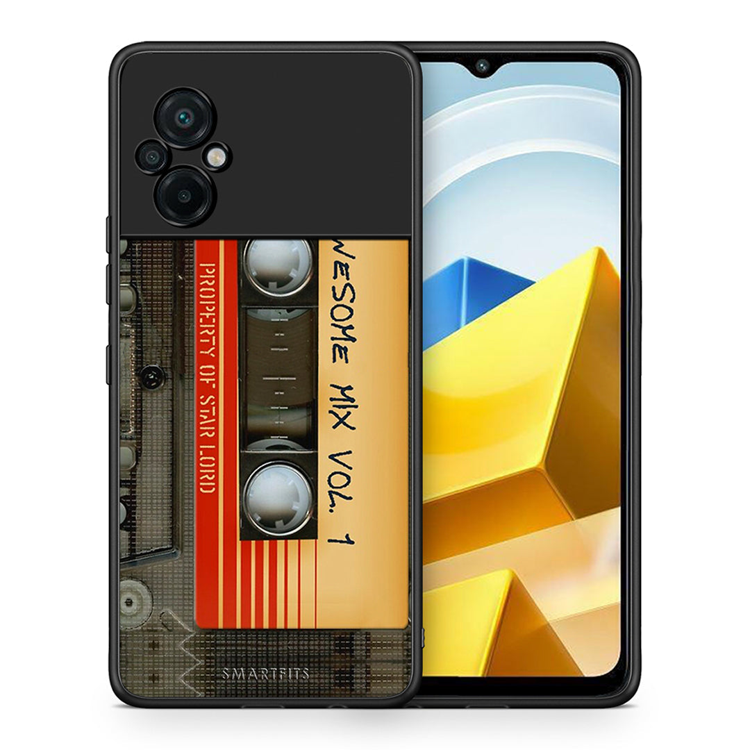 Θήκη Xiaomi Poco M5 / Redmi Note 11E Awesome Mix από τη Smartfits με σχέδιο στο πίσω μέρος και μαύρο περίβλημα | Xiaomi Poco M5 / Redmi Note 11E Awesome Mix case with colorful back and black bezels