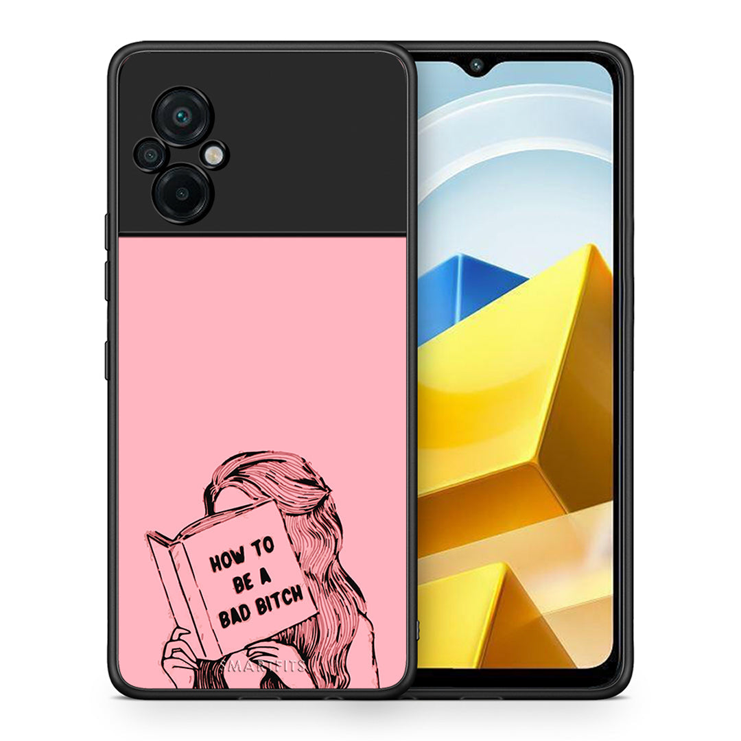 Θήκη Xiaomi Poco M5 / Redmi Note 11E Bad Bitch από τη Smartfits με σχέδιο στο πίσω μέρος και μαύρο περίβλημα | Xiaomi Poco M5 / Redmi Note 11E Bad Bitch case with colorful back and black bezels