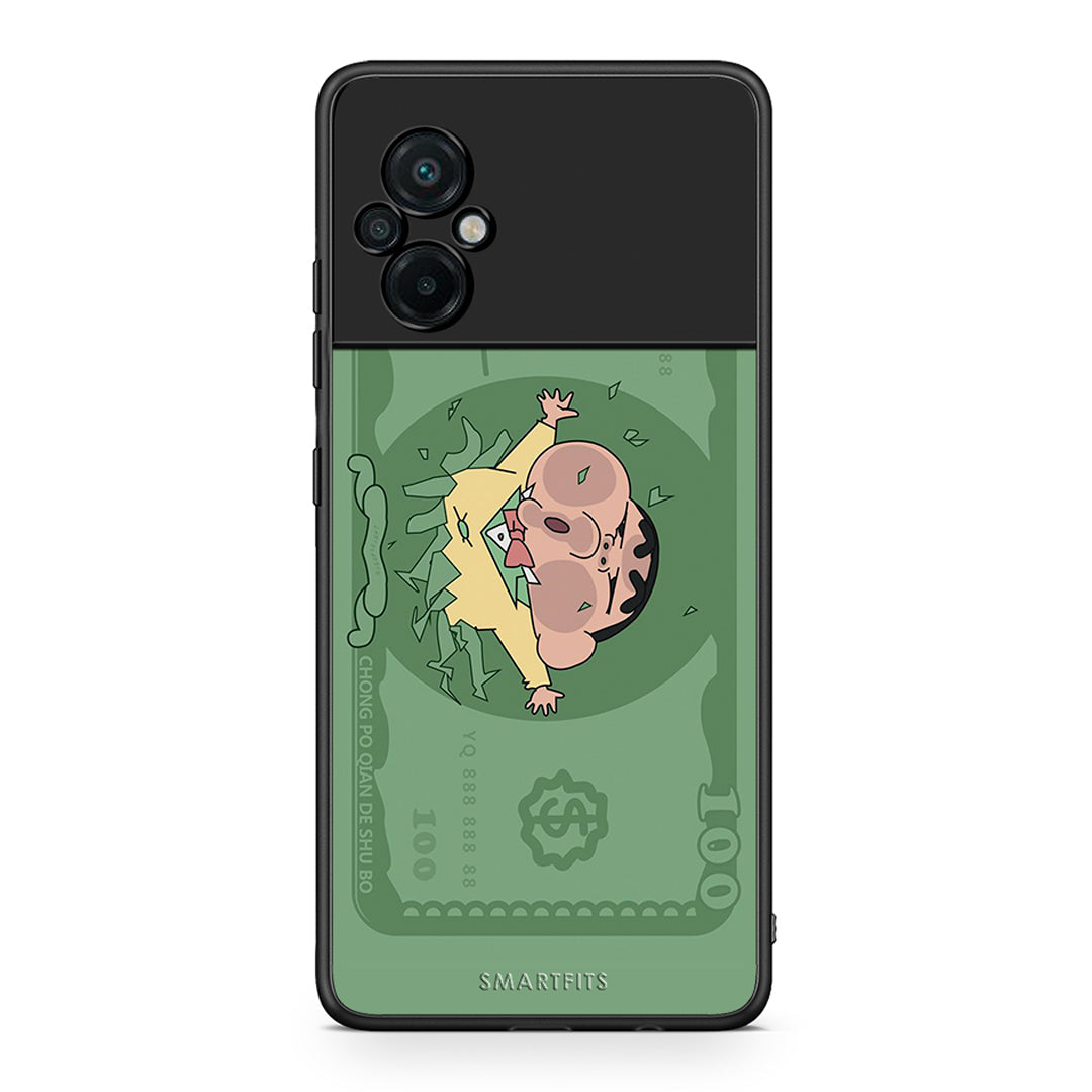 Xiaomi Poco M5 / Redmi Note 11E Big Money Θήκη Αγίου Βαλεντίνου από τη Smartfits με σχέδιο στο πίσω μέρος και μαύρο περίβλημα | Smartphone case with colorful back and black bezels by Smartfits