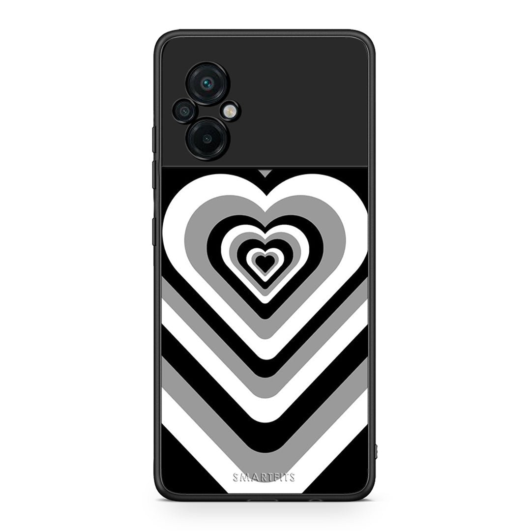 Xiaomi Poco M5 / Redmi Note 11E Black Hearts θήκη από τη Smartfits με σχέδιο στο πίσω μέρος και μαύρο περίβλημα | Smartphone case with colorful back and black bezels by Smartfits