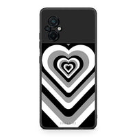 Thumbnail for Xiaomi Poco M5 / Redmi Note 11E Black Hearts θήκη από τη Smartfits με σχέδιο στο πίσω μέρος και μαύρο περίβλημα | Smartphone case with colorful back and black bezels by Smartfits
