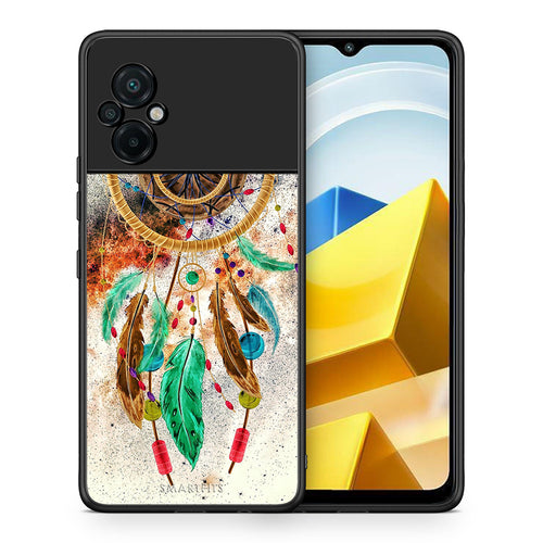 Θήκη Xiaomi Poco M5 / Redmi Note 11E DreamCatcher Boho από τη Smartfits με σχέδιο στο πίσω μέρος και μαύρο περίβλημα | Xiaomi Poco M5 / Redmi Note 11E DreamCatcher Boho case with colorful back and black bezels