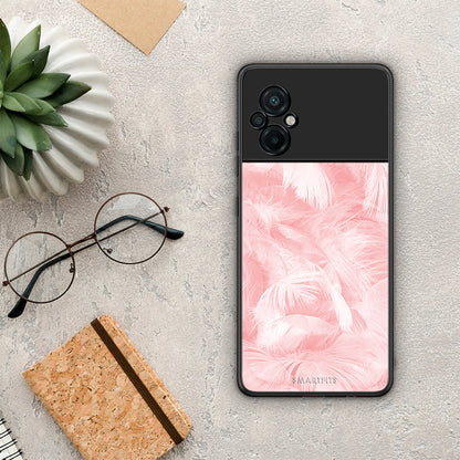 Boho Pink Feather - Xiaomi Poco M5 θήκη