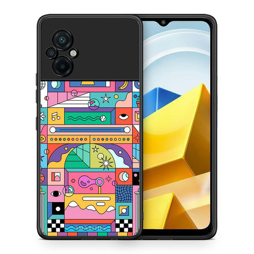 Θήκη Xiaomi Poco M5 / Redmi Note 11E Bubbles Soap από τη Smartfits με σχέδιο στο πίσω μέρος και μαύρο περίβλημα | Xiaomi Poco M5 / Redmi Note 11E Bubbles Soap case with colorful back and black bezels