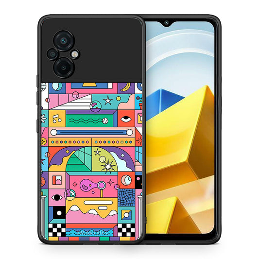 Θήκη Xiaomi Poco M5 / Redmi Note 11E Bubbles Soap από τη Smartfits με σχέδιο στο πίσω μέρος και μαύρο περίβλημα | Xiaomi Poco M5 / Redmi Note 11E Bubbles Soap case with colorful back and black bezels