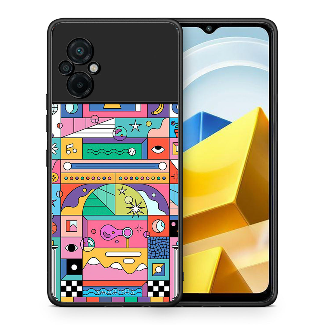 Θήκη Xiaomi Poco M5 / Redmi Note 11E Bubbles Soap από τη Smartfits με σχέδιο στο πίσω μέρος και μαύρο περίβλημα | Xiaomi Poco M5 / Redmi Note 11E Bubbles Soap case with colorful back and black bezels