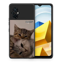 Thumbnail for Θήκη Xiaomi Poco M5 / Redmi Note 11E Cats In Love από τη Smartfits με σχέδιο στο πίσω μέρος και μαύρο περίβλημα | Xiaomi Poco M5 / Redmi Note 11E Cats In Love case with colorful back and black bezels