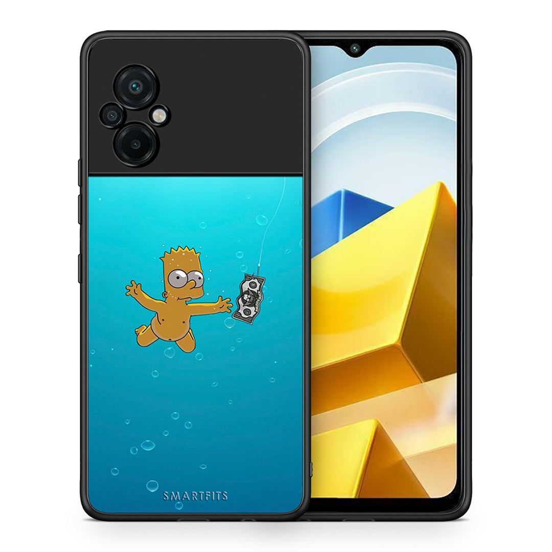 Θήκη Xiaomi Poco M5 / Redmi Note 11E Chasing Money από τη Smartfits με σχέδιο στο πίσω μέρος και μαύρο περίβλημα | Xiaomi Poco M5 / Redmi Note 11E Chasing Money case with colorful back and black bezels