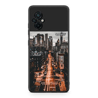Thumbnail for Xiaomi Poco M5 / Redmi Note 11E City Lights θήκη από τη Smartfits με σχέδιο στο πίσω μέρος και μαύρο περίβλημα | Smartphone case with colorful back and black bezels by Smartfits