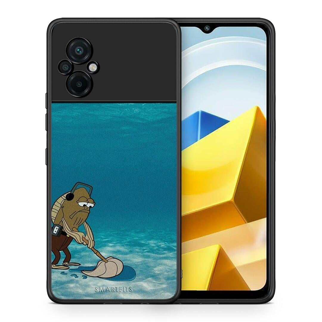 Θήκη Xiaomi Poco M5 / Redmi Note 11E Clean The Ocean από τη Smartfits με σχέδιο στο πίσω μέρος και μαύρο περίβλημα | Xiaomi Poco M5 / Redmi Note 11E Clean The Ocean case with colorful back and black bezels