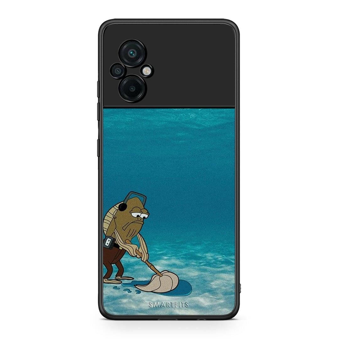 Xiaomi Poco M5 / Redmi Note 11E Clean The Ocean Θήκη από τη Smartfits με σχέδιο στο πίσω μέρος και μαύρο περίβλημα | Smartphone case with colorful back and black bezels by Smartfits