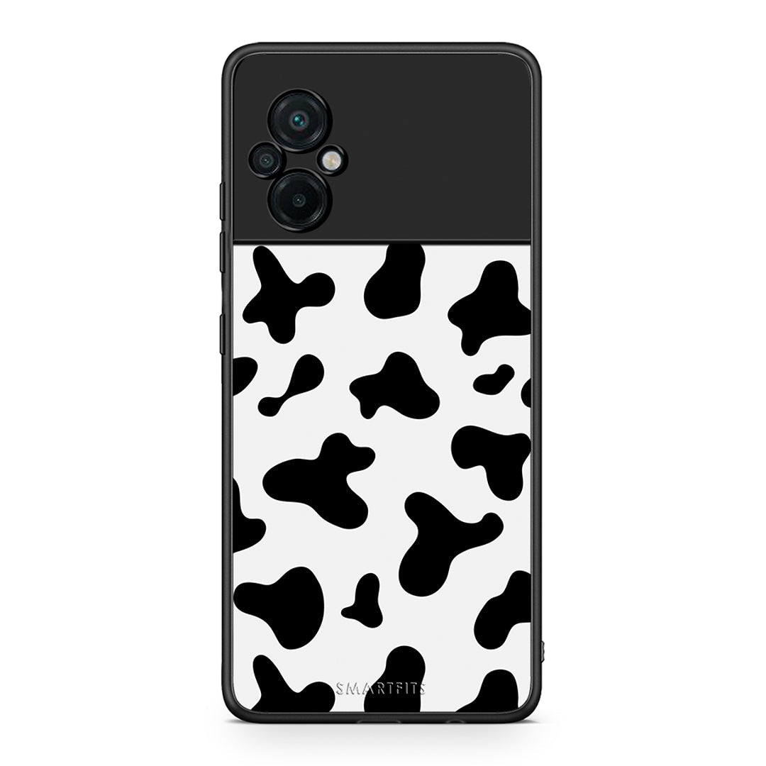 Xiaomi Poco M5 / Redmi Note 11E Cow Print θήκη από τη Smartfits με σχέδιο στο πίσω μέρος και μαύρο περίβλημα | Smartphone case with colorful back and black bezels by Smartfits