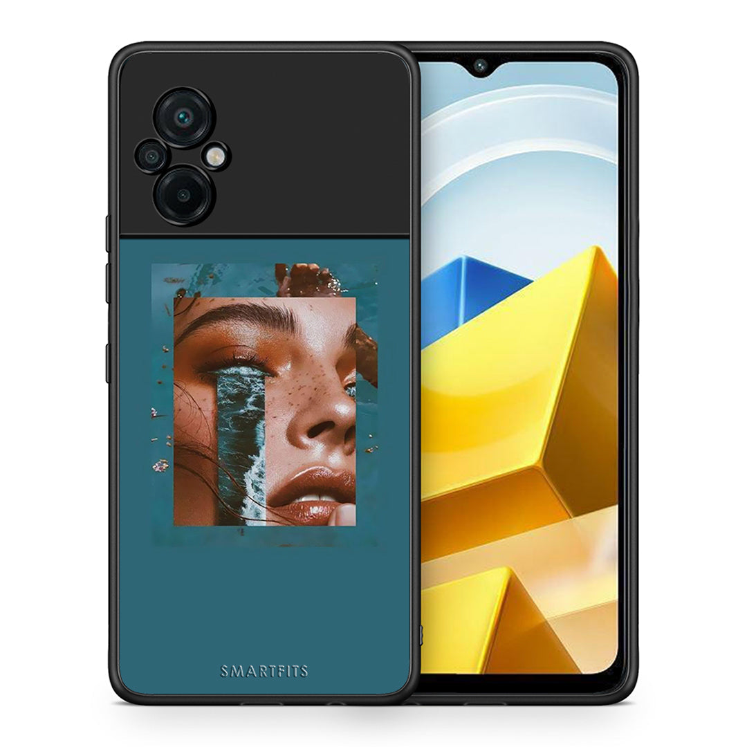 Θήκη Xiaomi Poco M5 / Redmi Note 11E Cry An Ocean από τη Smartfits με σχέδιο στο πίσω μέρος και μαύρο περίβλημα | Xiaomi Poco M5 / Redmi Note 11E Cry An Ocean case with colorful back and black bezels