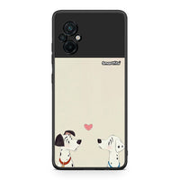 Thumbnail for Xiaomi Poco M5 / Redmi Note 11E Dalmatians Love θήκη από τη Smartfits με σχέδιο στο πίσω μέρος και μαύρο περίβλημα | Smartphone case with colorful back and black bezels by Smartfits