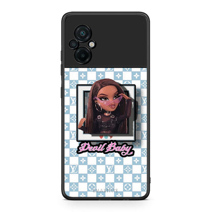 Xiaomi Poco M5 / Redmi Note 11E Devil Baby Θήκη Αγίου Βαλεντίνου από τη Smartfits με σχέδιο στο πίσω μέρος και μαύρο περίβλημα | Smartphone case with colorful back and black bezels by Smartfits