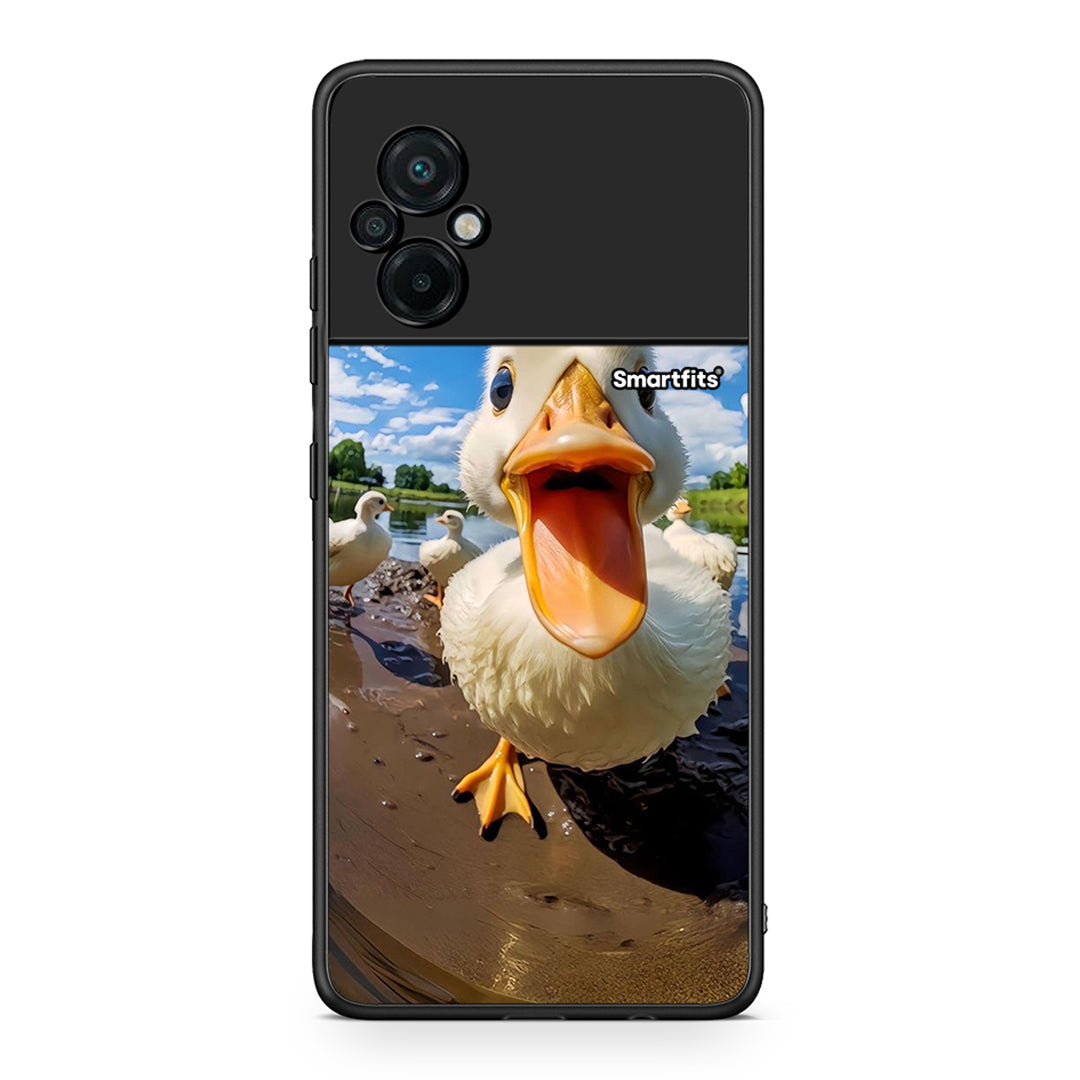 Xiaomi Poco M5 / Redmi Note 11E Duck Face θήκη από τη Smartfits με σχέδιο στο πίσω μέρος και μαύρο περίβλημα | Smartphone case with colorful back and black bezels by Smartfits