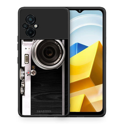 Θήκη Xiaomi Poco M5 / Redmi Note 11E Emily In Paris από τη Smartfits με σχέδιο στο πίσω μέρος και μαύρο περίβλημα | Xiaomi Poco M5 / Redmi Note 11E Emily In Paris case with colorful back and black bezels