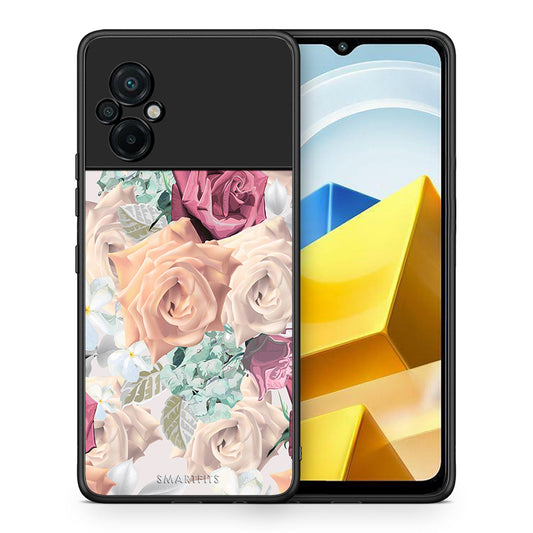 Θήκη Xiaomi Poco M5 / Redmi Note 11E Bouquet Floral από τη Smartfits με σχέδιο στο πίσω μέρος και μαύρο περίβλημα | Xiaomi Poco M5 / Redmi Note 11E Bouquet Floral case with colorful back and black bezels