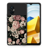 Thumbnail for Θήκη Xiaomi Poco M5 / Redmi Note 11E Wild Roses Flower από τη Smartfits με σχέδιο στο πίσω μέρος και μαύρο περίβλημα | Xiaomi Poco M5 / Redmi Note 11E Wild Roses Flower case with colorful back and black bezels