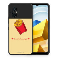 Thumbnail for Θήκη Αγίου Βαλεντίνου Xiaomi Poco M5 / Redmi Note 11E Fries Before Guys από τη Smartfits με σχέδιο στο πίσω μέρος και μαύρο περίβλημα | Xiaomi Poco M5 / Redmi Note 11E Fries Before Guys case with colorful back and black bezels