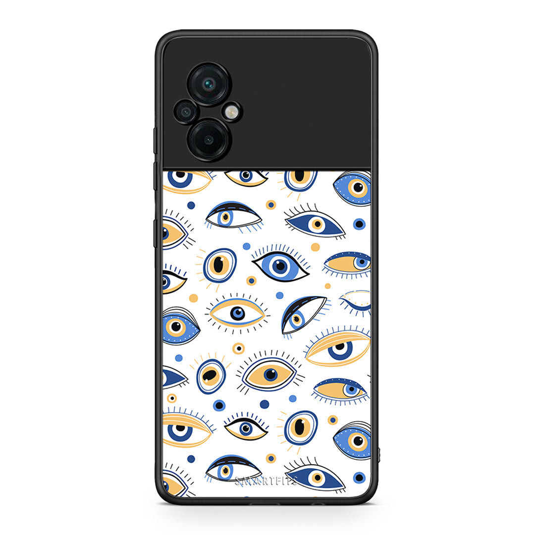 Xiaomi Poco M5 / Redmi Note 11E Ftou Ftou θήκη από τη Smartfits με σχέδιο στο πίσω μέρος και μαύρο περίβλημα | Smartphone case with colorful back and black bezels by Smartfits