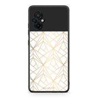 Thumbnail for 111 - Xiaomi Poco M5 / Redmi Note 11E Luxury White Geometric case, cover, bumper