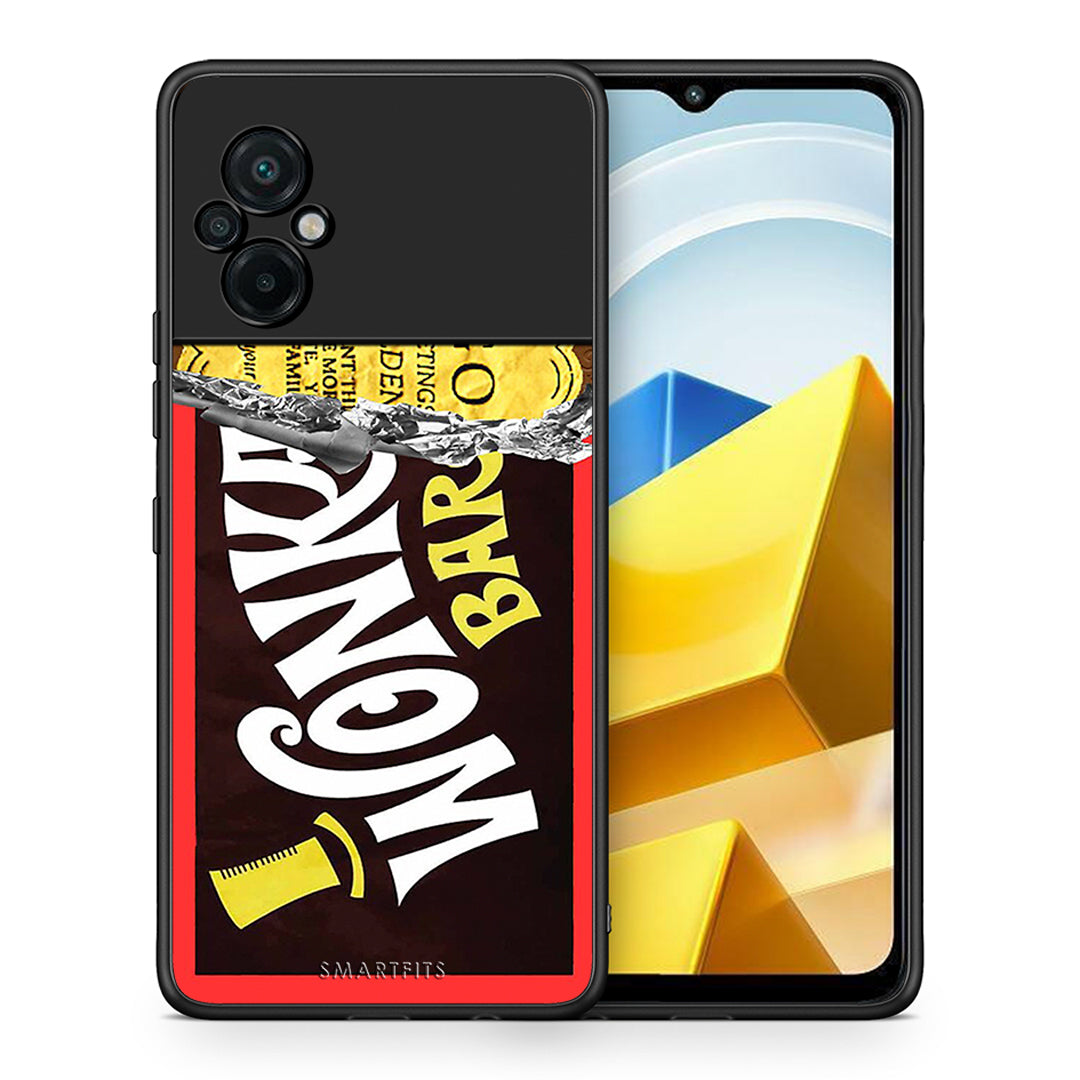 Θήκη Xiaomi Poco M5 / Redmi Note 11E Golden Ticket από τη Smartfits με σχέδιο στο πίσω μέρος και μαύρο περίβλημα | Xiaomi Poco M5 / Redmi Note 11E Golden Ticket case with colorful back and black bezels