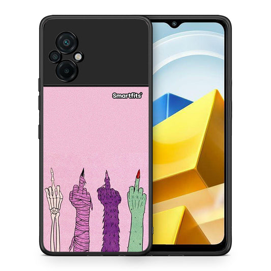 Θήκη Xiaomi Poco M5 / Redmi Note 11E Halloween Be A Lady από τη Smartfits με σχέδιο στο πίσω μέρος και μαύρο περίβλημα | Xiaomi Poco M5 / Redmi Note 11E Halloween Be A Lady case with colorful back and black bezels