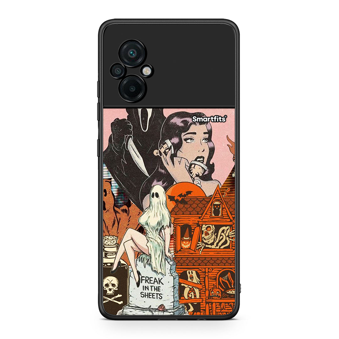 Xiaomi Poco M5 / Redmi Note 11E Halloween Collage θήκη από τη Smartfits με σχέδιο στο πίσω μέρος και μαύρο περίβλημα | Smartphone case with colorful back and black bezels by Smartfits