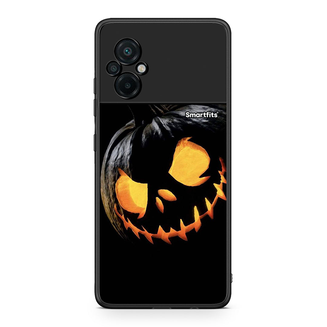 Xiaomi Poco M5 / Redmi Note 11E Halloween Scary Pumpkin θήκη από τη Smartfits με σχέδιο στο πίσω μέρος και μαύρο περίβλημα | Smartphone case with colorful back and black bezels by Smartfits