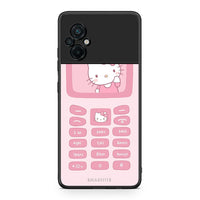 Thumbnail for Xiaomi Poco M5 / Redmi Note 11E Hello Kitten Θήκη Αγίου Βαλεντίνου από τη Smartfits με σχέδιο στο πίσω μέρος και μαύρο περίβλημα | Smartphone case with colorful back and black bezels by Smartfits