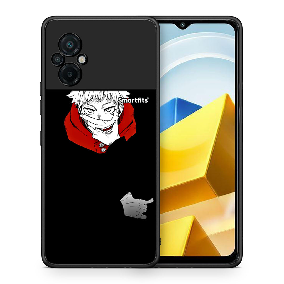 Θήκη Xiaomi Poco M5 / Redmi Note 11E Itadori Anime από τη Smartfits με σχέδιο στο πίσω μέρος και μαύρο περίβλημα | Xiaomi Poco M5 / Redmi Note 11E Itadori Anime case with colorful back and black bezels