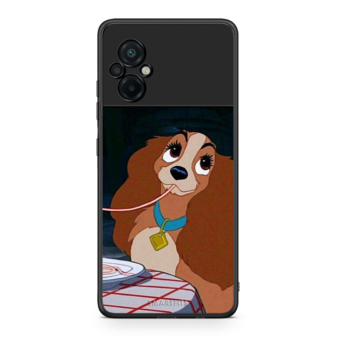 Xiaomi Poco M5 / Redmi Note 11E Lady And Tramp 2 Θήκη Αγίου Βαλεντίνου από τη Smartfits με σχέδιο στο πίσω μέρος και μαύρο περίβλημα | Smartphone case with colorful back and black bezels by Smartfits