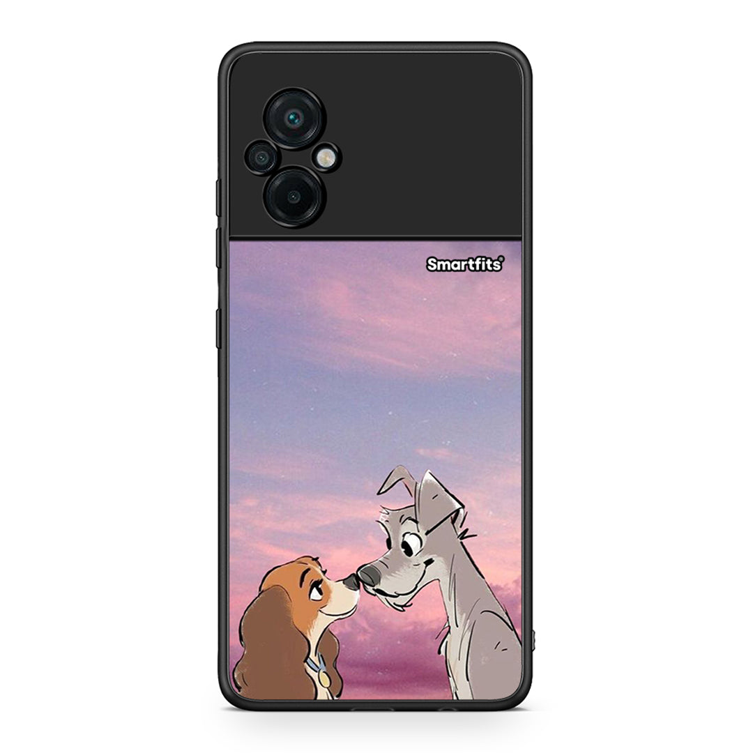 Xiaomi Poco M5 / Redmi Note 11E Lady And Tramp θήκη από τη Smartfits με σχέδιο στο πίσω μέρος και μαύρο περίβλημα | Smartphone case with colorful back and black bezels by Smartfits