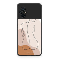 Thumbnail for Xiaomi Poco M5 / Redmi Note 11E LineArt Woman θήκη από τη Smartfits με σχέδιο στο πίσω μέρος και μαύρο περίβλημα | Smartphone case with colorful back and black bezels by Smartfits