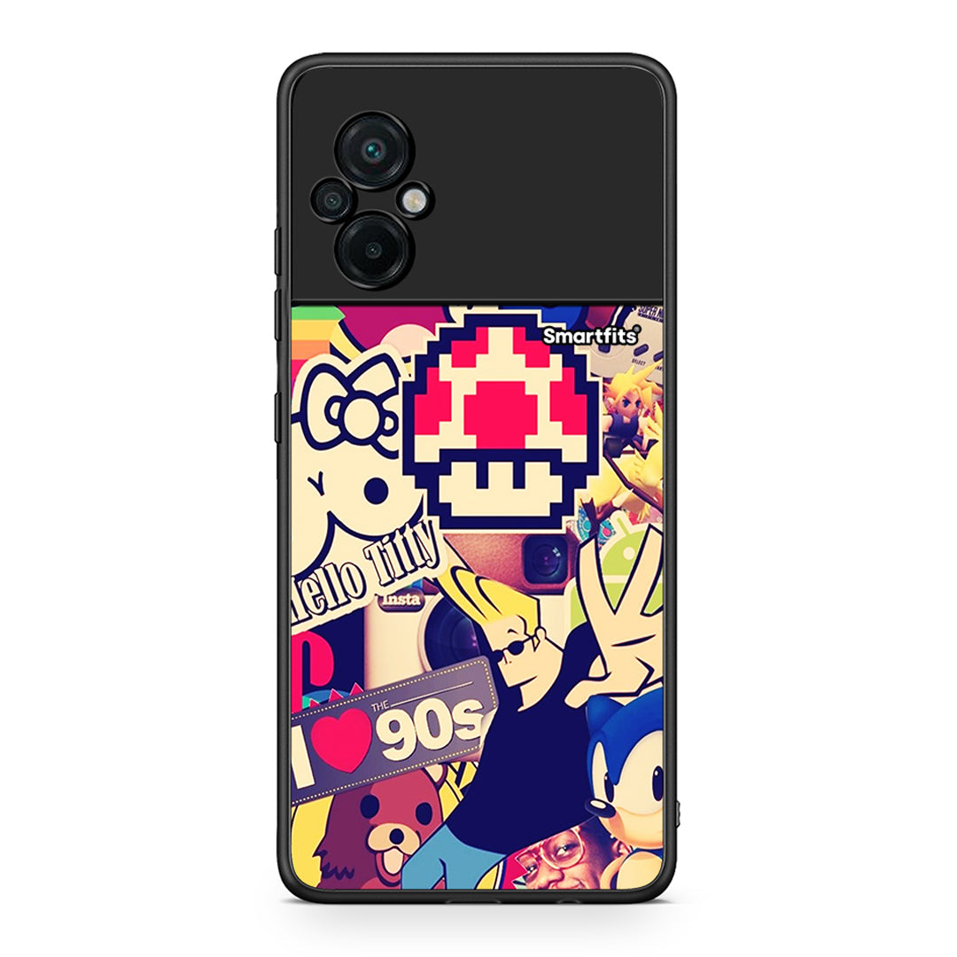 Xiaomi Poco M5 / Redmi Note 11E Love The 90s θήκη από τη Smartfits με σχέδιο στο πίσω μέρος και μαύρο περίβλημα | Smartphone case with colorful back and black bezels by Smartfits